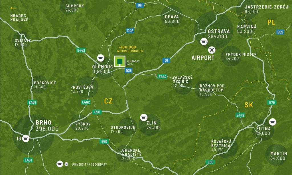 Regionální mapa