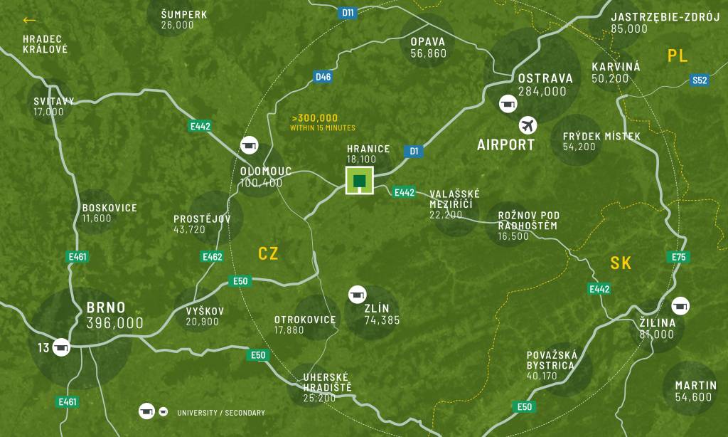 Regionální mapa