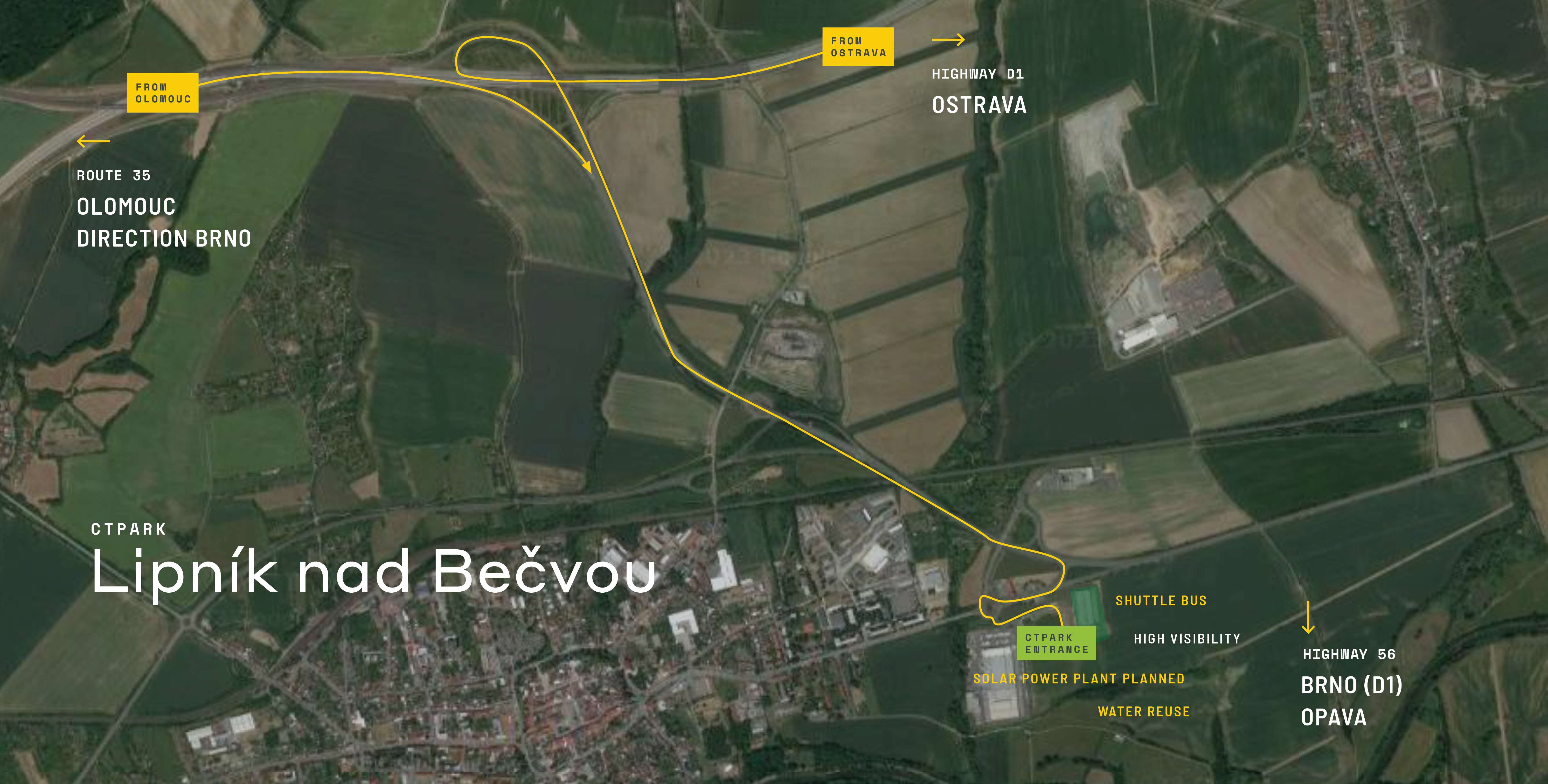 Přiblížení regionální mapy