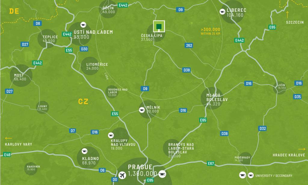 Regionální mapa