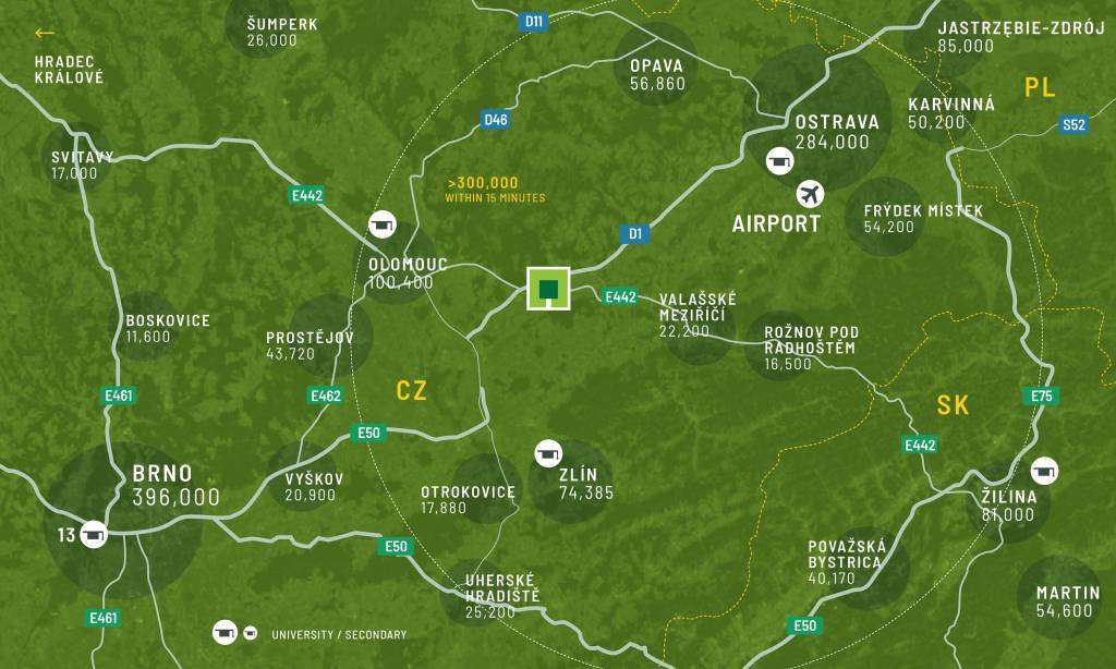 Regionální mapa