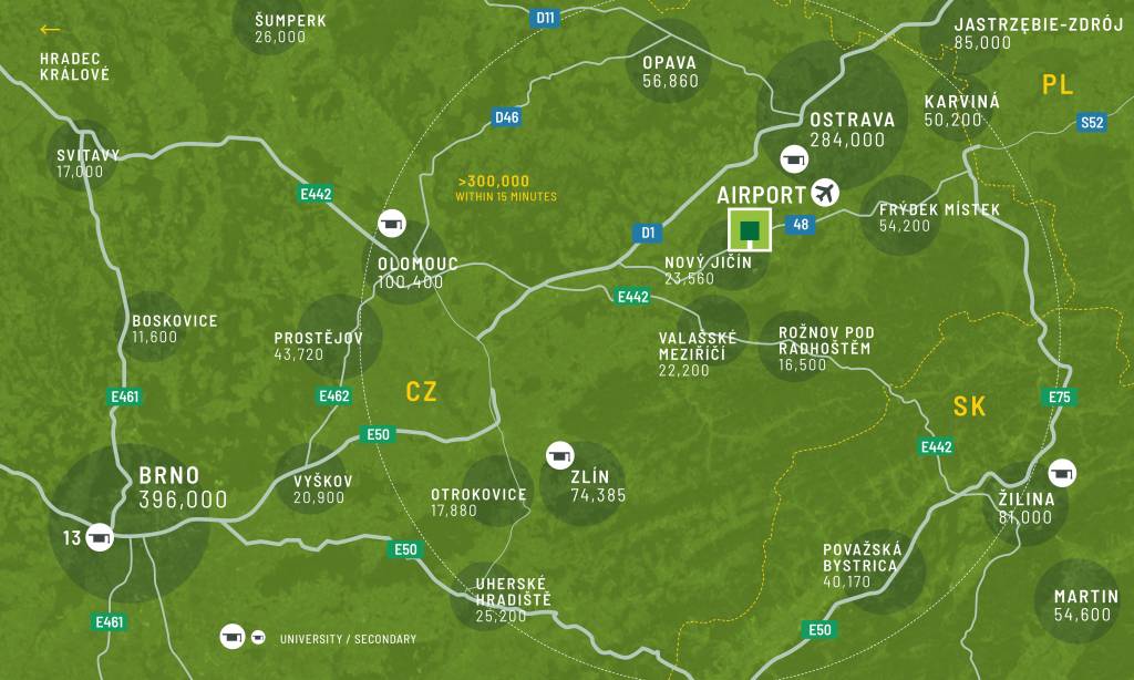 Regionální mapa