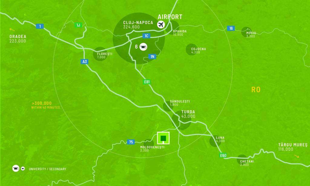 Regionální mapa
