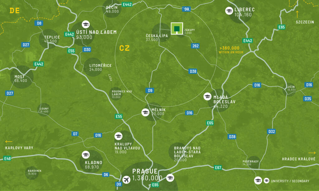 Regionální mapa