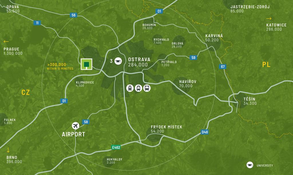 Regionální mapa
