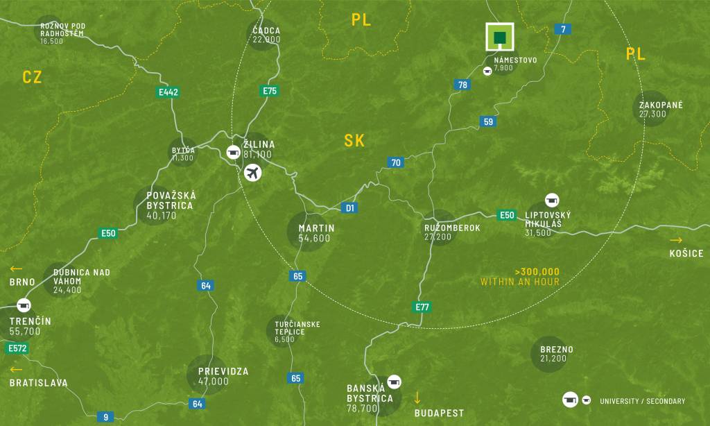 Regionální mapa