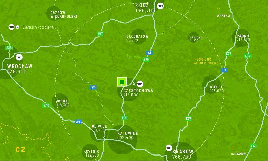 Regionální mapa