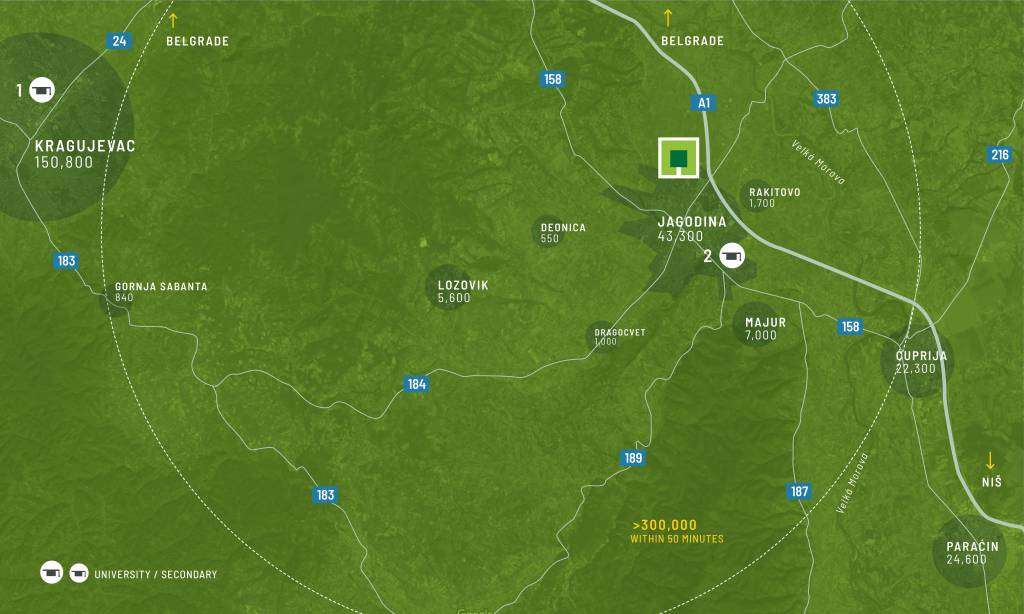 Regionální mapa
