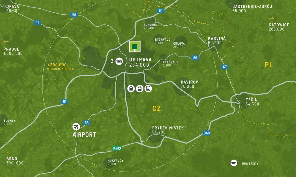 Regionální mapa